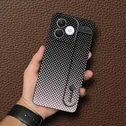 Lulumi-Phone Case Compatible with Honor X60i, Fashion Design Wrist Strap Shockproof Anti-dust Personality mature Back Cover Phone Holder Geometry