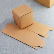 60 Kraft Favour Boxes Tags Birthday Party Wedding Favour Bomboniere Box 6x6x6cm