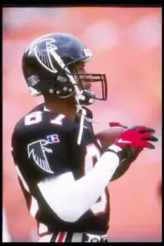 Wide receiver Bert Emanuel Atlanta Falcons looks on during a ga- 1995 Old Photo
