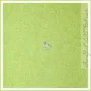 BonEful Fabric FQ Cotton Quilt Green Spring Flower Garden Calico Leaf Swirl BOHO