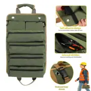 Roll Tool Organizer Roll Up Tool Bag Tool Roll Up Bag with 3 Detachable Pouches