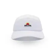 Helios Ultralight 7 Panel Firm Brim Unisex Running Cap - White