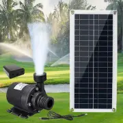 800l/h DC 12V Brushless Solar Water Pump 20W Solar Panel Pump Fish-Pond-GardenBI