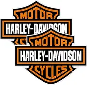 Kasflag Harley Sticker Davidson Decal Bar & Shield Extra Large Trailer Logo (2Pack, Width 8in) Premium Waterproof Removable, Orange