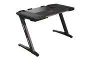 Eureka ERK-EDK-Z2BK Ergonomic Z2 RGB Gaming Desk, Retractable Cup Holder & Headset Hook