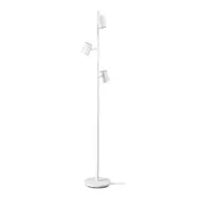 NYMÅNE floor lamp with 3-spot, white