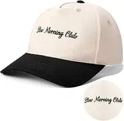 [JaGely] Vintage Two Tone Canvas Snapback Hats Men Women Slow Morning Club Funny Trucker Baseball Cap (Black), Green, One Size