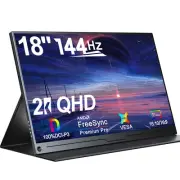 UPERFECT Portable Monitor for Laptop PC 18” 2K 144Hz Gaming Monitor for PS Xbox