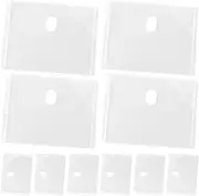 jojofuny 10Pcs Lightweight Transparent Document Holders File Envelopes for Efficient Storage Organization of Papers Receipts and Items
