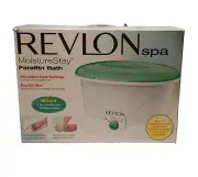 NEW - REVLON SPA MoistureStay Fast Heating Luxury Paraffin Bath Kit BONUS WAX
