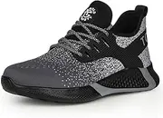 [TQGOLD] Safety Shoes Men Women Lightweight Work Shoes Sporty Protective Shoes Steel Cap Shoes Non-Slip Breathable