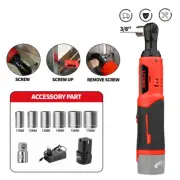 18V Rechargeable Right Angle, Ratchet Kit, Angle Drill, Screwdriver Nut Removal