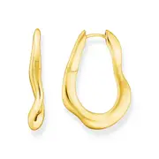 Buy Big Wavy Hoop Earrings in Gold by Thomas Sabo online - THOMAS SABO Australia