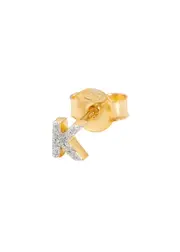 Missoma K Initial 18kt Gold-plated Single Stud Earring - One Size One Size