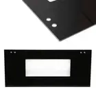 Whirlpool WPW10199428 Wall Oven Microwave Door Outer Panel Assembly (Black)