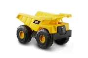 CAT Construction Toys, 15" Dump Truck Toy, Ages 2+, Sturdy Plastic, No Batteries Required, CAT Construction Tough Rigs Series
