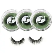 Nevenka 3 Pairs False Eyelashes Self Adhesive Waterproof Reusable No Glue Needed-6