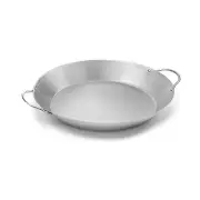 Grill Paella Pan, Stainless Steel BBQ Pan With Handles