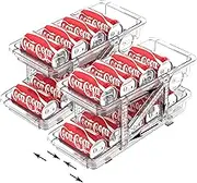 Can Organizer for Refrigerator - Set of 2 Fridge Organization and Storage - 2 Ter Drink Organizer For Fridge or Countertop - Elastic Soda Can Dispenser for Refrigerator Organizing and Beer (2-Pack)