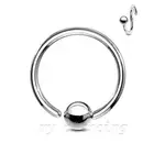 1pc. Surgical Steel Fixed Ball Captive Bead Ring Earring Tragus Septum Nose Ring