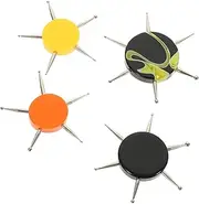 SOESFOUFU Set of 4 Circular Dotting Tools for Nail Art Sturdy Acrylic Handle Easy to Use for DIY Manicure