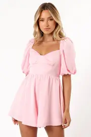 [PUP58] Billie Romper - Pink 6 Pink
