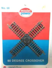 Model Power HO Scale No. 68 90 Degree Crossing Model Train Track