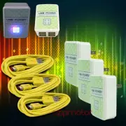 3X 4 USB PORT HUB WALL ADAPTER+3FT CABLE POWER CHARGER YELLOW GALAXY NOTE NEXUS
