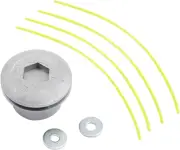 Anhoer Universal Alloy Line Trimmer Head M10 Trimmer Line Twister Whipper Sni...