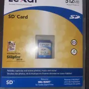 NEW Lexar 512MB SD Memory Card for older Cameras, PDA, GPS, Computers, Machines