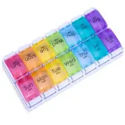 7 Day AM PM Pill Organizer, Moisture-Proof Design and Large Compartments to H...