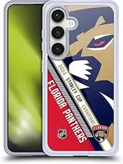 Head Case Designs Officially Licensed NHL Florida Panthers Oversized 2024 Stanley Cup Champions Soft Gel Case Compatible with Samsung Galaxy S24 5G and Compatible with MagSafe Accessories