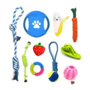 Rope Dogs Puppies Teething Chew Toy Fetching Tug Toy Heavy Duty Cotton Rope