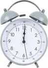 Kids Twin Bell Metal Alarm Clock Silent Quartz Desk Clock Battery Operated