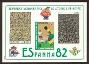 Sao Tome & Principe 1982 _Football World Cup- Spain _Imperf. Souvenir Sheet -MNH