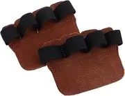 Abaodam Fake Leather Weightlifting Grip Pads Durable Hand Grips for Gym Workouts Pullups Strength Training Full Hand Protection Reduced Strain Weight Lifting Gloves