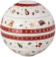 Villeroy & Boch Toy's Delight La Petite Boule Snacking Set 5 Pieces Red Dishwasher Safe Tableware Set Christmas Tableware Toys Decoration Christmas Premium Porcelain