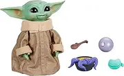 STAR WARS - Galactic Snackin’ Grogu - 9.25" Baby Yoda (The Child) - Animatronic With Over 40 Sounds and Motion Combinations - Action Figure and Toys For Kids - Boys and Girls - F2849 - Ages 4+