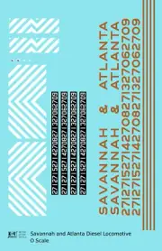 K4 O Scale Decals Savannah and Atlanta Diesel Locomotive Gold Southern Scheme