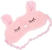PACKOVE Adorable Plush Bunny Eye Mask for Sleeping Comfortable Sleep Mask for Women Boys Fit Lightweight Travel Accessory with Charming Design for