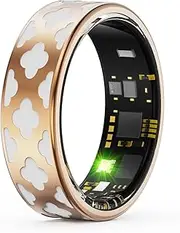 Smart Ring Women Smart Ring Android Enameled Fitness Ring Pedometer Heart Rate Blood Oxygen Sleep Tracker Activity Trackers for Sports Time, Distance, Calories Compatible with Android iOS