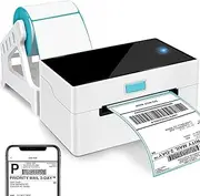Thermal Label Printer Bluetooth, USB Thermal Printer, Label Printer 203DPI, Thermal Printer for Shipping Labels, Wireless Shipping Label Printer