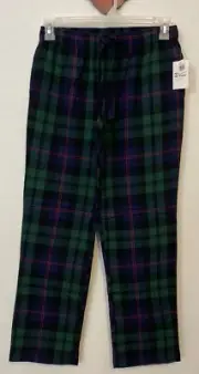 Old Navy Mens Small Green Plaid Elastic-Waist Cotton PJ Lounge Pants NWT! A4691