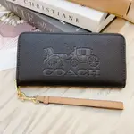 [RIVERS代購] 歐美OUTLET正品代購 COACH馬車LOGO壓紋長夾