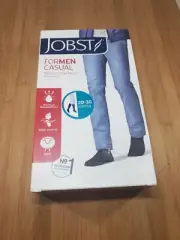 Jobst Medical Compression Stockings Mens M Khaki Wool Fiber Knee 20/30mmhg New*