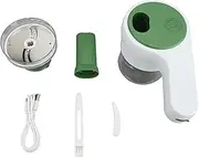 XIASABA 4 In 1 Electric Garlic Chopper Cordless Rechargeable Handheld Kitchen Food Processor For Chopping Onion Ginger Chili Fruit And Meat With Sturdy Abs And Stainless Steel Co