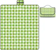 XAUCY Picnic Blanket Outdoor Camping Floor Mat Picnic Mat Thickened Waterproof Beach Blanket Mat Waterproof ﻿(Green,200cm*200cm)