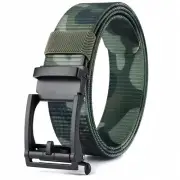 Men's Ratchet Belt Web Belt 1.4Inch Automatic Buckle, hiking,Casual,Jeans Adj...