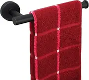 TocTen Hand Towel Holder/Towel Ring - Thicken SUS304 Stainless Steel Bathroom Hand Towel Bar, 9Inch Heavy Duty Wall Mounted Towel Rack Hanger (Matte Black)