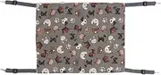 Cat Hammock Soft Comfortable Warm Pet Double Layer Plush Hammock for Rabbits Kittens Hamsters Puppies Ferrets (M White Dog)